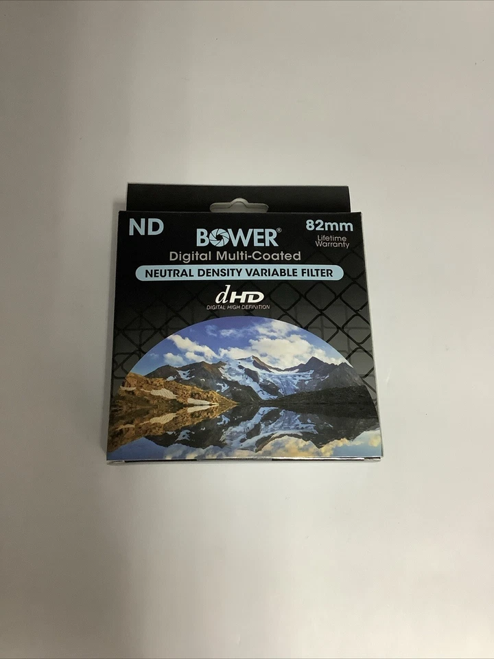 Bower 82mm Variable Neutral Density (ND) Filter - 2 to 8 Stops #FN82 - Image 1 of 2