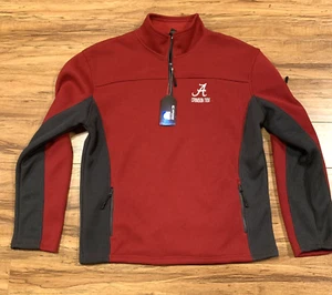 Colosseum Men's NCAA Alabama Crimson Tide Quarter Zip Jacket XL Red Heavyweight - Picture 1 of 13