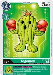 Tarjeta Digimon Togemon común como nueva EX1-036 - Imagen 1 de 1
