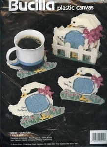 "Gansos"" posavasos - 7 piezas - Juego de lona de plástico Bucilla" - Imagen 1 de 2