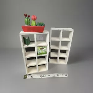 DollHouse 8 Cube Miniature Furniture White W Accessories - Picture 1 of 8