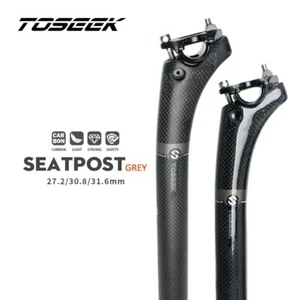Carbon Seatpost Mtb Offset 20mm Retractable Seat Tube 27.2/30.8/31.6mm Seat Post - Picture 1 of 12