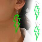 Neon Flash Earrings Funky Kitsch 80S90s Punk Rock Bolt Cel Retro 7R3w New P0