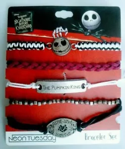 Juego de Pulsera DISNEY La Pesadilla Antes de Navidad Neón Martes 5 NUEVO (JB38) - Imagen 1 de 1