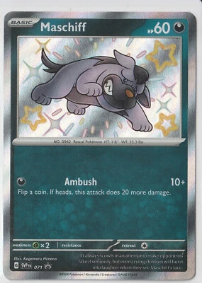 Maschiff 071 Sv: Scarlet & Violet Promo Cards Holographic - Image 1 of 2