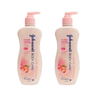 2x400 ml Body Lotion Skin Johnson Care Pink Moisturizing Moisture Soft 24 Hour - Изображение 1 из 4