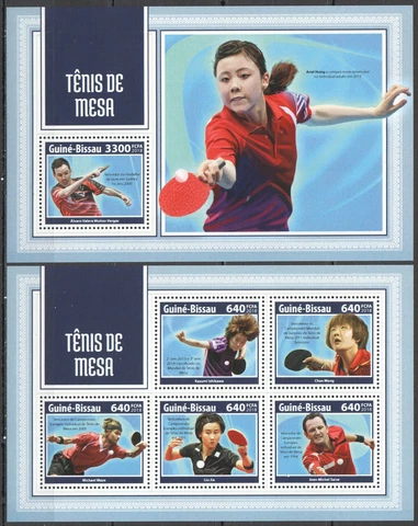 HM0724 2018 GUINEA-BISSAU TABLE TENNIS CHAMPIONS SPORT #9780-4+BL1686 MNH Cover