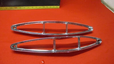1967 1968 CADILLAC DEVILLE FLEETWOOD TAIL LIGHT BEZEL PAIR - Image 1 of 4