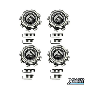 4 x Fuel Off-Road Raw Billet Wheel Center Cap 1004-58-08H-RAW - Picture 1 of 4