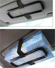 AUTO CAR ELASTIC BELT TISSUE NAPKIN BOX SUN VISOR / BACK SEAT HOLDER BLACK