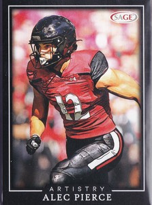 Alec Pierce 2022 SAGE Artistry Black Rookie #31 Indianapolis Colts