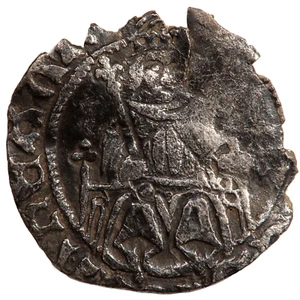 1509 - 1547 HENRY VIII SOVEREIGN TYPE HAMMERED SILVER PENNY (#7403) - Picture 1 of 2