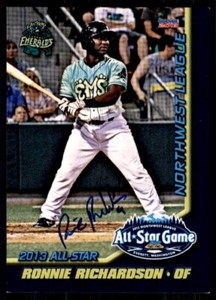2013 Choice Northwest League All-Star Game Ronnie Richardson IP Signed Auto