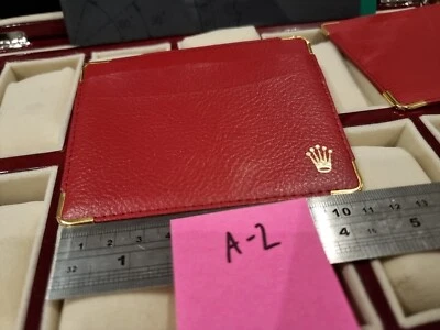 ROLEX Burgundy Document Holder Card Holder Warranty Calendar Wallet  101.60.55  - Image 1 of 4