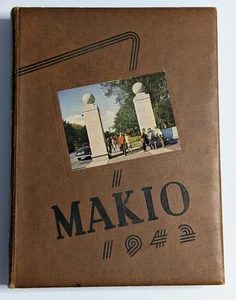 OHIO STATE UNIVERSITY 1942 Makio Yearbook OSU Buckeyes Coach Paul Brown WWII Era - Picture 1 of 8