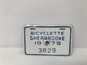 Vintage 1979 Canada Quebec license Plate for Bicycle - 3829 * - Bild 1 von 3