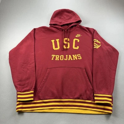 Nike USC Trojans Hoodie Sweatshirt Mens 4XL Red University College Swoosh NCAA - Image 1 of 4