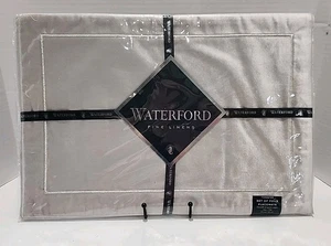 Waterford Fine Linens Forester Silber Tischsets 4er Set - 13x19 Neu in Verpackung - Bild 1 von 9