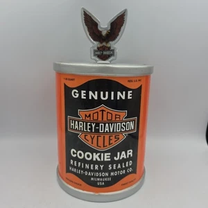 Vintage Official Harley Davidson Motorcycles Oil Can Cookie Jar 1998 Vandor - Bild 1 von 15