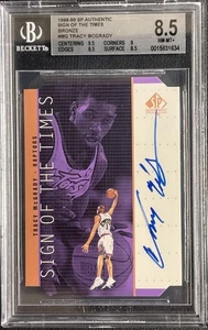 1998 UPPER DECK SP AUTHENTIC SIGN OF THE TIMES #MG TRACY MCGRADY AUTO BGS 8.5 - Picture 1 of 3