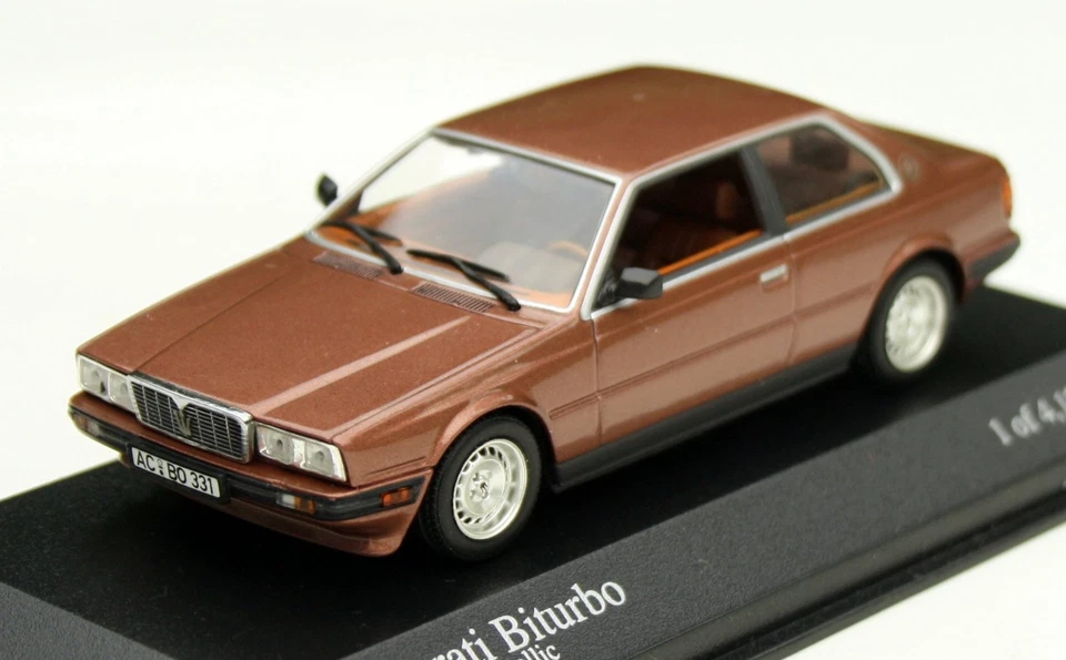 Maserati Biturbo Lim. Anno 1982-1988, Rame Metallico, Modello Minichamps M. 1:43 - Immagine 1 di 4