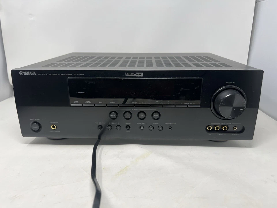 Yamaha RX-V665 7.2Ch 450W HDMI Dolby Natural Sound Home Theatre Receiver - Image 1 of 4