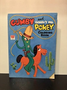 1968 Gumby & Pokey Coloring Book Authorized Edition 52 Pgs 20 W/Color - Bild 1 von 24