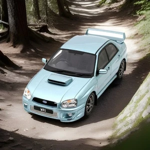 Subaru Impreza WRX STi WR1 - Solberg Ed- Ice Blue - 2003 - 1/18 - Otto - OT1114 - Picture 1 of 6
