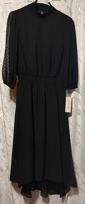 Vestido Nanette Lepore, talla 8, elegante, mangas transparentes, eleva tu armario. Foto 1 de 4