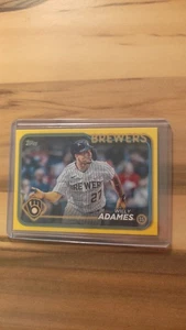 2024 Topps Series, Willy Adames, Milwaukee Brewers, #33, Yellow - Bild 1 von 2