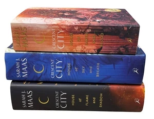 Crescent City Trilogy Set Hardback & Paperback Sarah J. Maas - Foto 1 di 7