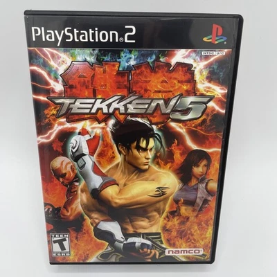 Tekken 5 PS2 PlayStation 2 Completo CIB Etiqueta Negra Foto 1 de 4