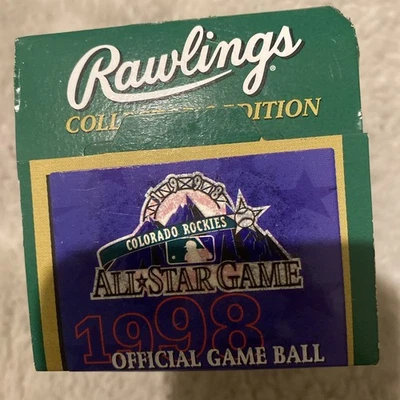 Rawlings 1998 All Star Game Official Baseball RARE SEALED SELLIG- COORS Field - Image 1 of 4