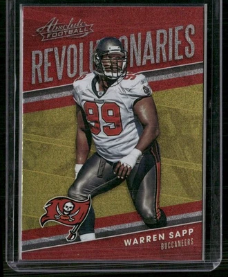 2018 Panini Absolute #RE-WS Warren Sapp Revolutionaries - Image 1 of 2