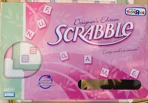 Scrabble Pink Designer Edition Rotating Board 2008 Hasbro Complete Gift VGC - Picture 1 of 17