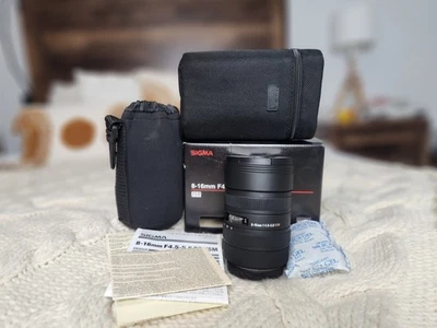 Lente zoom ultra ancho Sigma 8-16 mm f/4,5-5,6 DC HSM para Canon EF-S - ¡Excelente! Foto 1 de 4