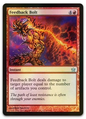 Feedback Bolt #64 (Foil) (NM) Fifth Dawn 5DN Magic MTG - Image 1 of 2