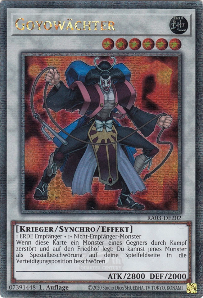 YU-GI-OH, GOYOWÄCHTER, QCSCR, RA03-DE202, 1. Auflage, TOP - Bild 1 von 1