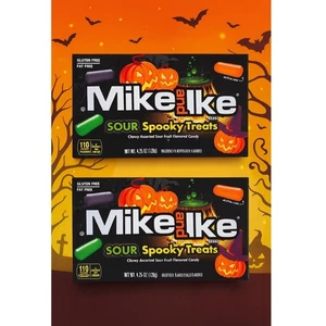Mike and Ike SOUR Spooky Treats Chewy verschiedene Süßigkeiten mit Fruchtgeschmack Halloween 2 - Bild 1 von 3