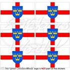 EAST ANGLIA Bandiera Norfolk Suffolk UK Adesivi per Cellulare Mini Stickers, x6