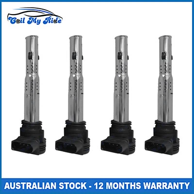 4x Ignition Coils for Audi A3 Q3 TT Skoda Octavia Volkswagen Golf 2005-17 IGC236 - Image 1 of 4