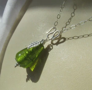 Collana design vortice vetro di Murano argento 925 pezzo unico collier Juan del Rio disegni - Foto 1 di 9