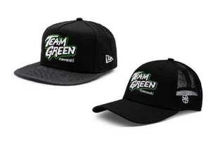 ^ Genuine Kawasaki New Era Flat/Curved Bill Baseball Cap Hat K003-4112-BKNS 4113 - Bild 1 von 8