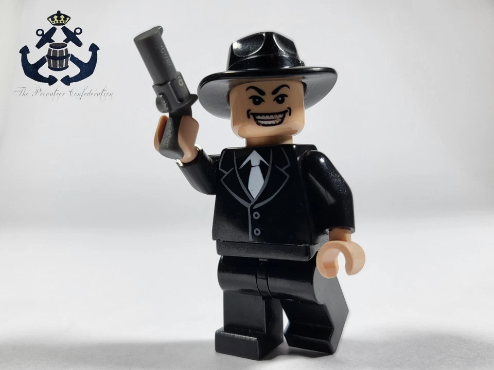 LEGO Minifigure 2000s Indiana Jones Shanghai Gangster - Grin iaj028 + Revolver - Image 1 of 1