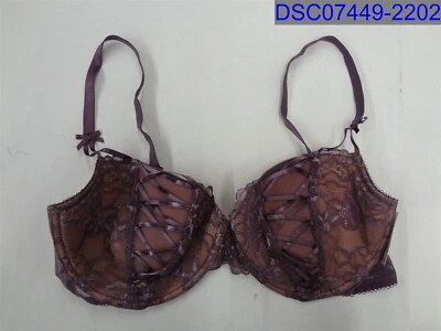 Adore Me Womens 36DDD Purple Lacey Underwire Bra 194150112000 - Image 1 of 4