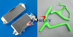 Aluminum Radiator and hose for KAWASAKI KXF450 KX450F 2010-2015 2014 2013 2012 - Foto 1 di 9