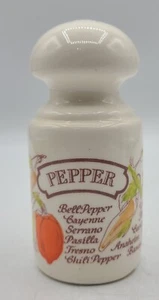 Avon Pepper Shaker Vintage 1980 Vegetable Pattern with Stopper Replacement - Picture 1 of 8