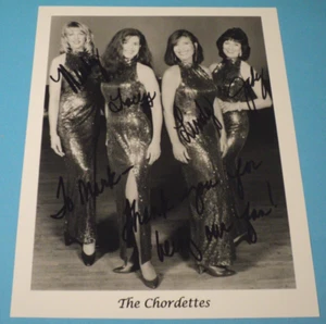The Chordettes ~ 8 x 10 B&W Authentic Autographed Photo - Picture 1 of 1