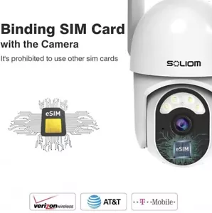 Telecamera di sicurezza cellulare Soliom S40R LTE, scheda SIM, risoluzione Pan & Tilt 2K - Foto 1 di 9