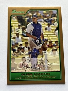 2006 Bowman Gold #BDP13 Russ Martin RC Rookie Card - Los Angeles Dodgers